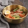 Dinnerware Sets Bibimbap Bowl Stainless Steel Cold Noodle Toddler Rice Bowls Japanese Dip Mixing Salad Instant Noodles