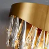 Wall Lamps Luxury Living Room Crystal Lights Gold Sconce AC110V 220V Lustre Cristal Bedside Lamp