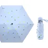 Parasol pięciokrotne mini słoneczne parasol odporny na UV kobiet ultra-lekka kompaktowa kieszonkowa Parasol z podwójnym użyciem