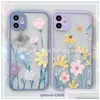 Cell Phone Cases Flower Printing For 12 11 Pro Max Xs Xr 8 7 6 Plus Se 2 Lens Protection Shockproof Case Er Drop Delivery Phones Acce Dhzbv