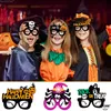 Decorazione per feste Feltro Spettrale Occhiali di Halloween Confezione da 6 Occhiali in plastica Decorazioni Po Booth Puntelli Cosplay per bambini Consegna a domicilio Amnjy