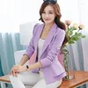 Kvinnors kostymer modedesign Koreansk version kostym kappa 2023 Spring Autumn Jacket 1-knapps Casual Woman Blazer Short Outerwear Tops