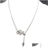 Hänge halsband Ny punk minimalistisk oändlighet Luck Pearl Leaf Pendants Halsband släpp leverans smycken halsband hängen dhras