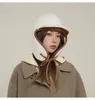 Bérets design japonais chapeaux de bombardier en laine d'agneau pour hommes femmes hiver extérieur confortable oreillette russe chapeau de trappeur casquette de ski pour femmes Gorras
