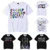 Męskie tshirty Alphabet Drukuj kreskówka swobodne letnie dzieci Krótkie koszulę anime dziecięce ubrania dla chłopców seria gier 230404