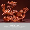 Garden Decorations 10Pcs Elegant Wooden Animal Statue Dragon Figurine Lifelike Chic