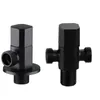 Angle s brass copper black angle for Kitchen bathroom toilet Cold and water stop AG088 230403