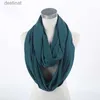 Scarves Soft Light Weight Infinity Scarf With Solid Colors Jersey Knit Solid Color Infinity Loop Ring Scarf Circle Scarf NewL231104