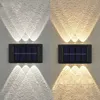 Nouveauté éclairage 10LED applique solaire extérieure étanche haut et bas lumières solaires éclairage lumineux décoration de jardin escalier clôture lumière du soleil lumière P230403