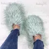 Slippers Outside Fashion Fluffy Sheep Mongolia Fur Sliper Shose For Women And Men T231104