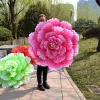 Fiori decorativi Oggetti di scena per la danza Ombrello di peonia Spettacolo teatrale Grandi giochi serali di fiori di mano Cerimonia di apertura ZZ