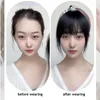 Bangs SEEANO Synthetic Replacement Toupee Natural Headband With Braids Bangs Heat Resistant Hair Hairpieces for Women 230403