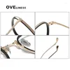 Óculos de sol quadros vintage acetato titânio óculos quadro masculino retro miopia prescrição óculos ópticos feminino coreia eyewear