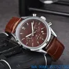 2023 Ny modeklocka Mens Automatisk kvartsrörelse Vattentät högkvalitativ armbandsur Hour Hour Hand Display Enkel lyx Populära Belt Watch Designer Watches