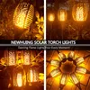 Novelty Lighting 96LED Solar LED Flame Torch Light Outdoor pack Waterproof Decor Lighting Auto on/Off Pathway Lights for Garden Landscape Lawn P230403