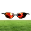 Groothandel-sunglasses X Metal Juliet x Rijsport gepolariseerd UV400 Hoge kwaliteit zonnebril voor herenspiegel Vuur Ruby rood ijs BE2045682