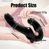 Other Massage Items 10 Speed Strapless Strap-on Dildo Vibrator Strapon for Lesiban Wireless Remote Control Double-heads Vibrator Adult Sex Toys Q231104