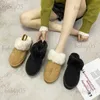 2023 neue Winter Marke Plüsch Baumwolle Hausschuhe Frauen Wohnungen Schuhe Mode Plattform Casual Hause Wildleder Fell Warme Slingback Flip-Flops t231104