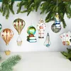 Outros eventos de festa de eventos Novelies Space Glass Christmas Tree Decorations Ornament for Home Xmas Craft Decor Year Gift Noel 230404