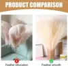 Decoratieve bloemen 45 cmfaux Pampas Reed Grass Tall Fluffy Fake Plant Bouquet voor vaasvuller Home Room Living Decor Diy Wedding