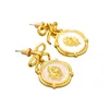 Dangle Earrings LONDANY Retro Fashion Enamel Bow Flower Female