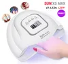 SUN X5 Max 120W UV LED Nail Lamp 45 LEDs Smart Nail Dryer Lamps with Sensor LCD Display for Curing Nail Gel Polish Manicure Tool7712783