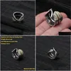 Bandringe 925 Sterling Silber Takahashi Goro Federbesatz Ring To Live Hochzeit Schmuck Weihnachtsgeschenk Drop Lieferung Schmuck Ring Dhjyn