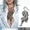 5 pc tijdelijke tatoeages waterdichte tijdelijke tattoo sticker Japanse prajna draak Indian totem donkere tatoeages body art arm nep mouw tatoo vrouwen mannen z0403