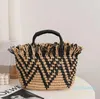 Totes Color Matching spridd kant Retro Str Bag Tassel Handvävd hand 54 Holiday Beach Totes Women's Y2302