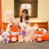 Party Gunst 60/90cm Dudu Fluffy Plush Toy Cute Cartoon Animal Gevulde Doll Girl Children's Gift Kawaii Sofa Decoration Pillow Pad 230404