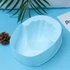 Żel do paznokci 1PC Manicure Bowl Bowing Botowanie Taca Usuń narzędzie do spa do mycia (niebieskie)