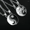 Hänge halsband yin yang halsband matchning för chi vänskap par nackkedjan klavikvänner dropship