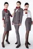 韓国七面鳥航空客室乗務員ユニフォームフルスリーブ3/4スリーブ女性用ワークドレススチュワーデスプロの美容師ウェア