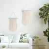 Arazzi 2 pezzi Macrame appeso a parete uncinetto tessuto arazzo murale arredamento rustico boho bohémien arte nappe lvory crema