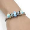 Tutto il nuovo arrivo gioielli fai da te catena di grano luce blu Aqua murano braccialetti di perline di vetro di Murano per le donne regalo Bijoux Pulser3098