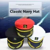 Cosplay Classic Navy Hat for Adult and Children Embroided Sailor Captain Officer Flat Cap Graduation Dress Up