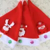 Decorações de Natal 2023 1pc Kids Santa Snowman Hat Bebês meninos meninas