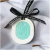 Interior Decorations Decoration Bicolor Ceramic Pendant Per Diffuser Car Hanging Ornament Essential Oil Aroma Stone Air Freshener Dr Dhtrn