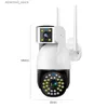 Baby Monitors 4MP 1080p V380 App Dual Lens PTZ IP Dome Camera AI Humanoid Detection Full Color Security CCTV Intercom Baby Monitor Q231104