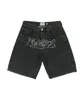 Heren shorts zomer y2k shorts heren casual straattrend zwarte wideleg denim mode allmatch hoge taille losse ins 230404