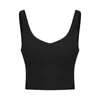 lu-376 Rib U Back Soutien-Gorge de Sport Align Tank Femme Antichoc Running Yoga Top Gym Vêtements