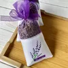 Borsa per rinfrescare l'aria per auto Bustina vuota di lavanda per guardaroba fresco Borsa per rinfrescare l'aria per auto Bustina in cotone e lino per guardaroba LX5530