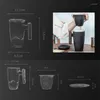 Cups Saucers Ceramic Mug Luxury Retro Filter Tea Cup Large Capacity Office Black Pottery Water With Cover And Wooden Handle Gift Box