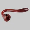 Ny design Sherlock Glass Hand Pipe Red Color Snake Form mycket snygg och smakfull ZZ