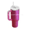 Pendlar Travel Mugs 50st 40oz handtag insat med lock och STS rostfritt stål kaffetumbler termos cups inl dhibj