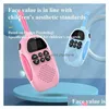 Toy Walkie Talkies Walkie Talkies for Kids Athargible świąteczny prezent na urodziny z podświetlaną latarką LCD 3 -milową zasięg na zewnątrz DHX1Y