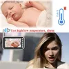 Bebek Monitörler Kablosuz 720p Renkli Akıllı Bebek Monitörü Kamera Gözetim Dadı Cam Güvenlik Elektronik Bebek Telefonu Ağlama Bebekleri Besleme Q231104