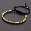 Strand Amader 2023 Summer Charm Mens Braceletbangle Top Copper Beads Cz Micro Pave Bracelet for Fashion Men Jewlery AB1198