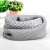 Scarves Solid Color Knitted Snood For Women Winter Thick Warm Neck Scarf Female Fashion Infinity Scarves Cowl Collar BufandasL231104