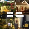 Luzes solares iluminadas Luzes de 6m Largura canero 0,5m Christmas Garland Light String para Eaves Garden House Decoração ao ar livre P230403